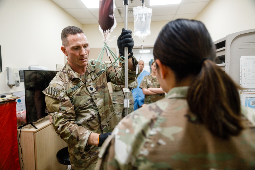 Brigade Surgeon Cell Trains Field Hospital Staff to Operate Walking Blood Bank