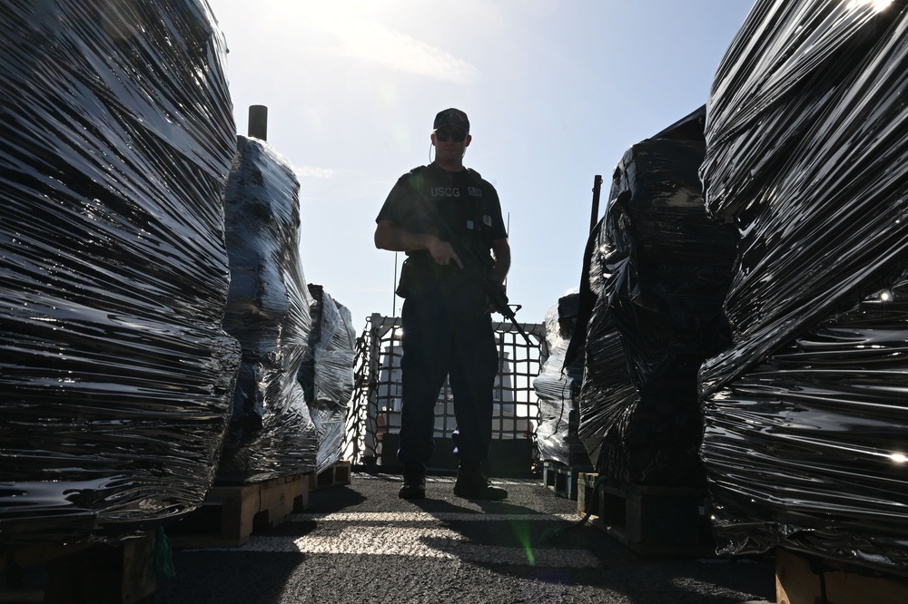 U.S. Coast Guard Cutter Resolute returns home, offloads approximately $93.2 million worth of drugs in St. Petersburg
