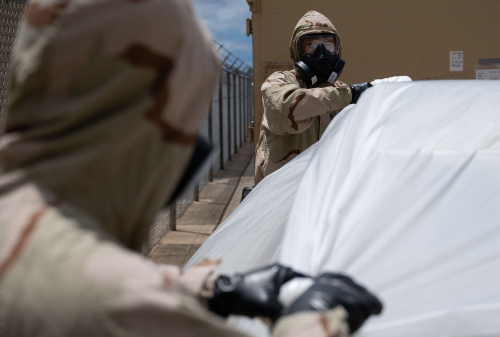 Airmen boost CBRNE readiness in Joint, Allied DLE operations