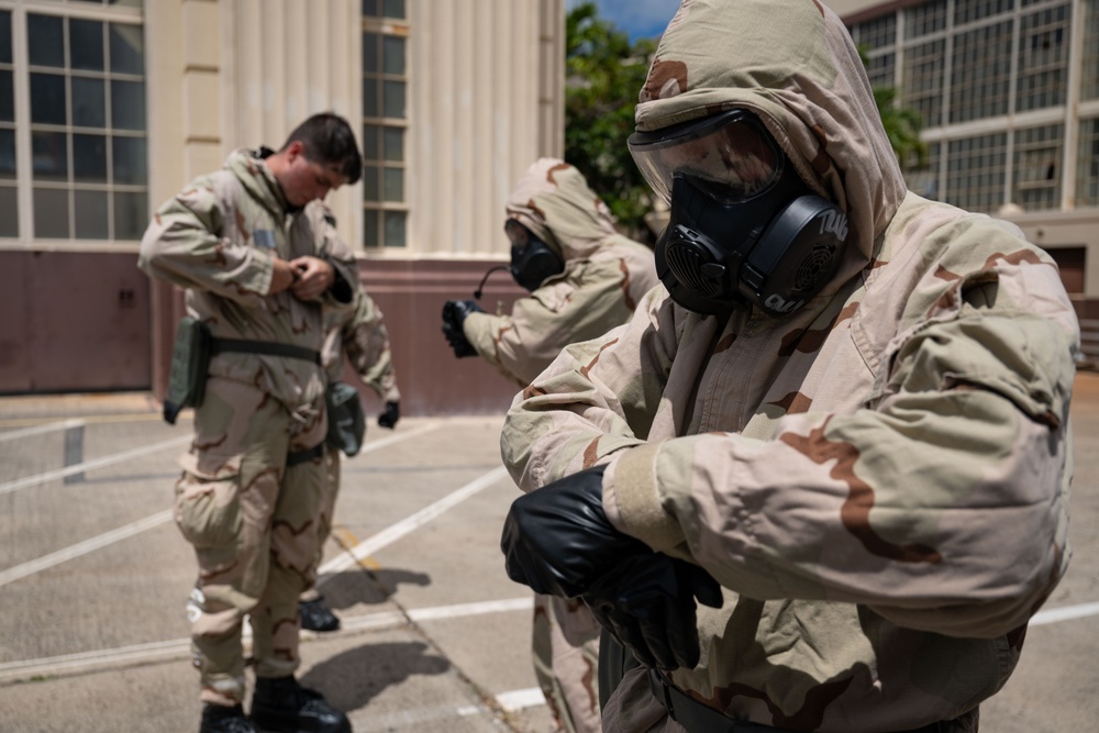 Airmen boost CBRNE readiness in Joint, Allied DLE operations