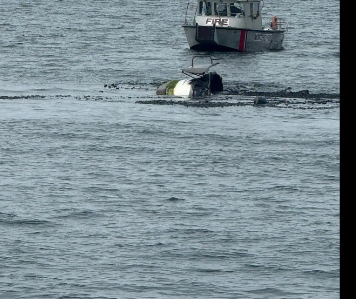 Coast Guard, partners respond to sunken vessel near Santa Cruz, Calif.