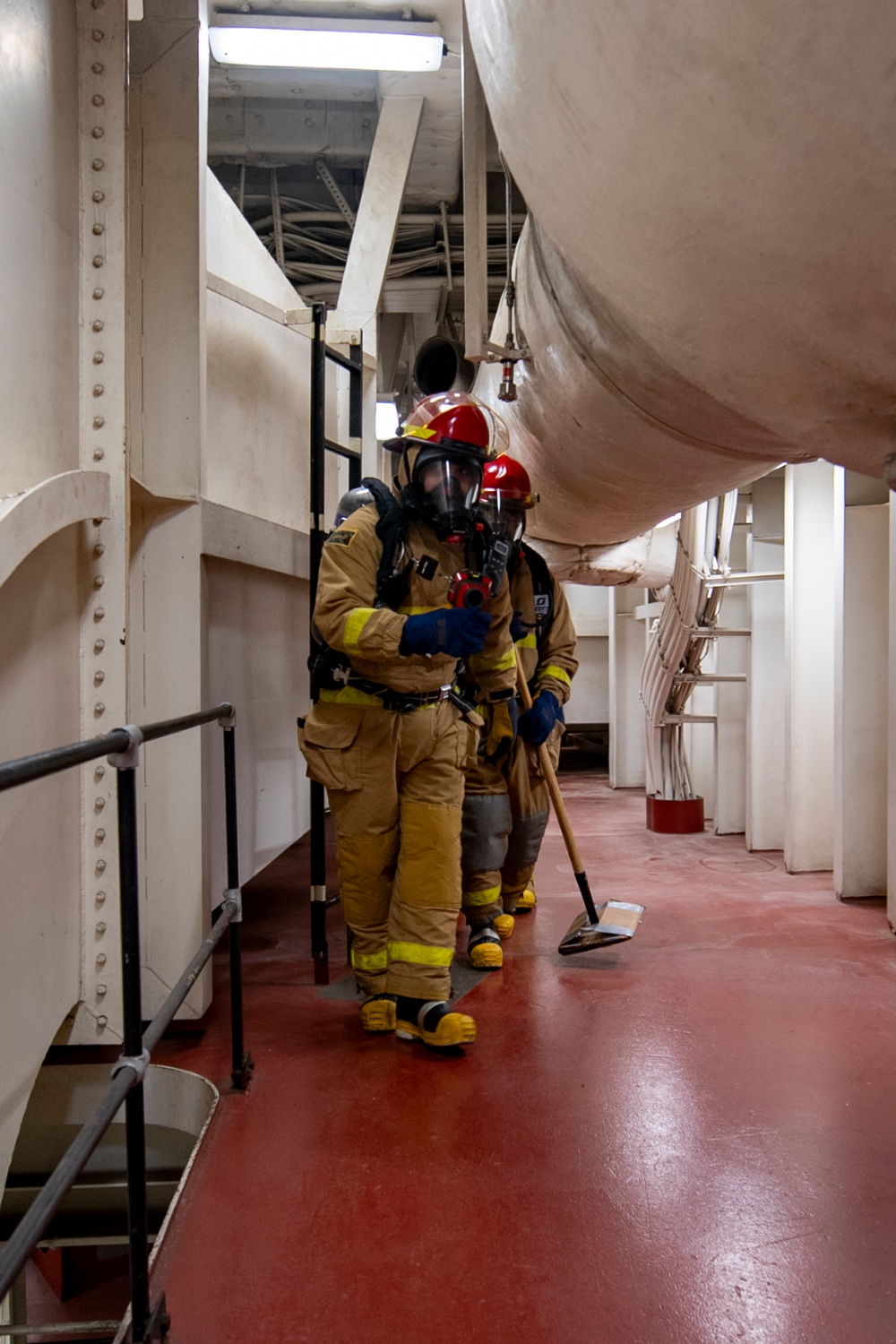 USS America (LHA 6) Conducts Main Space Fire Drill during Exercise Talisman Sabre