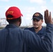 LT Greenaway gives to Oath of Enlistment to DC1 Fischer