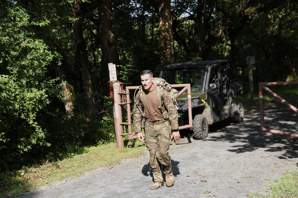Sgt. Lee Completes a 15-Mile Ruck March - 2025 National Best Warrior