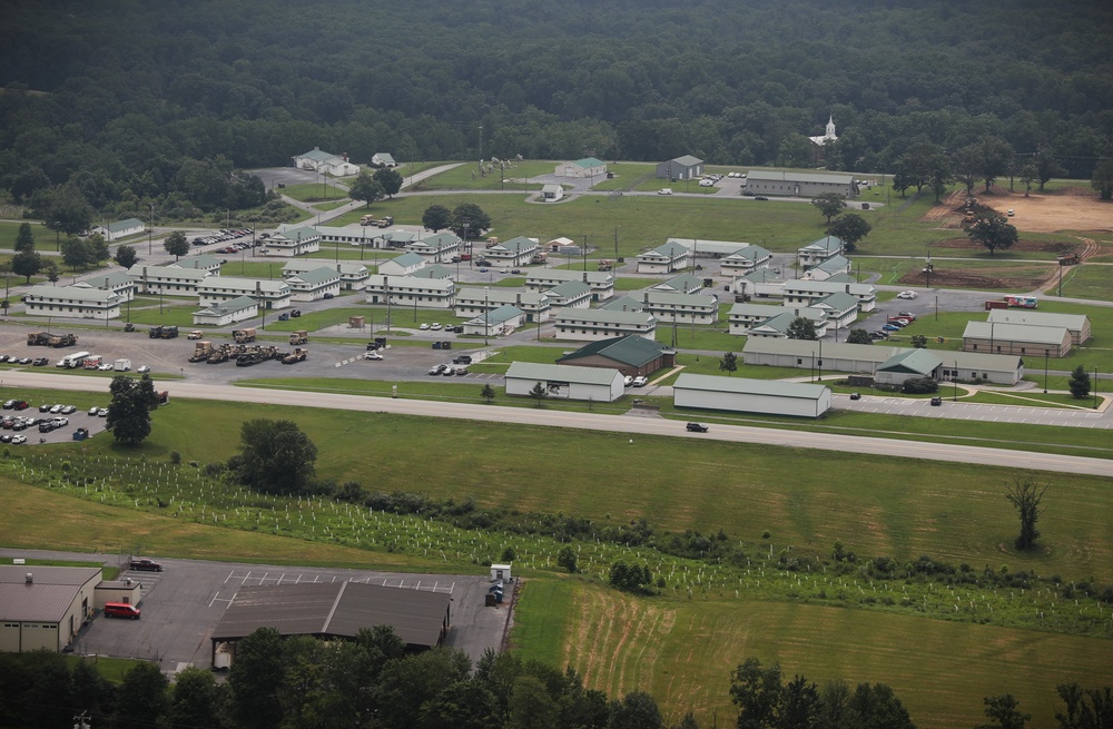 109th MPAD Soldiers Fly In A UH-60 Black Hawk