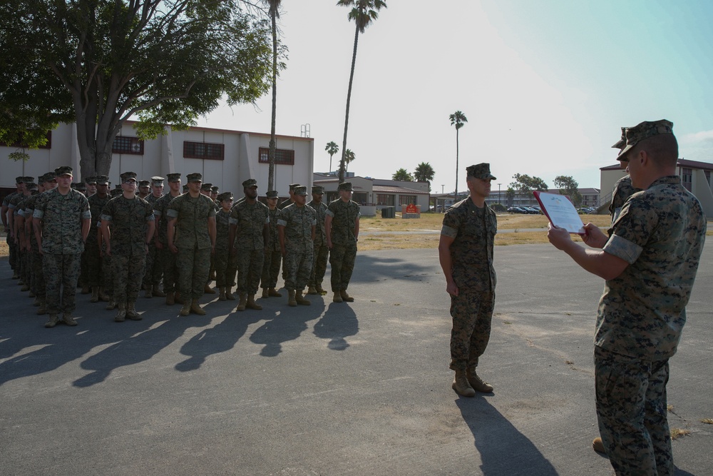 11th MEU Marine awarded for outstanding service