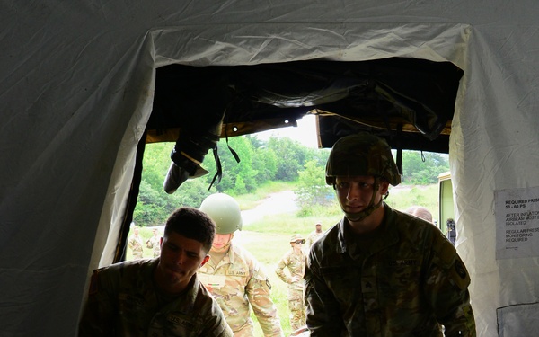 Pennsylvania Army National Guard medical personnel practice life-saving skills