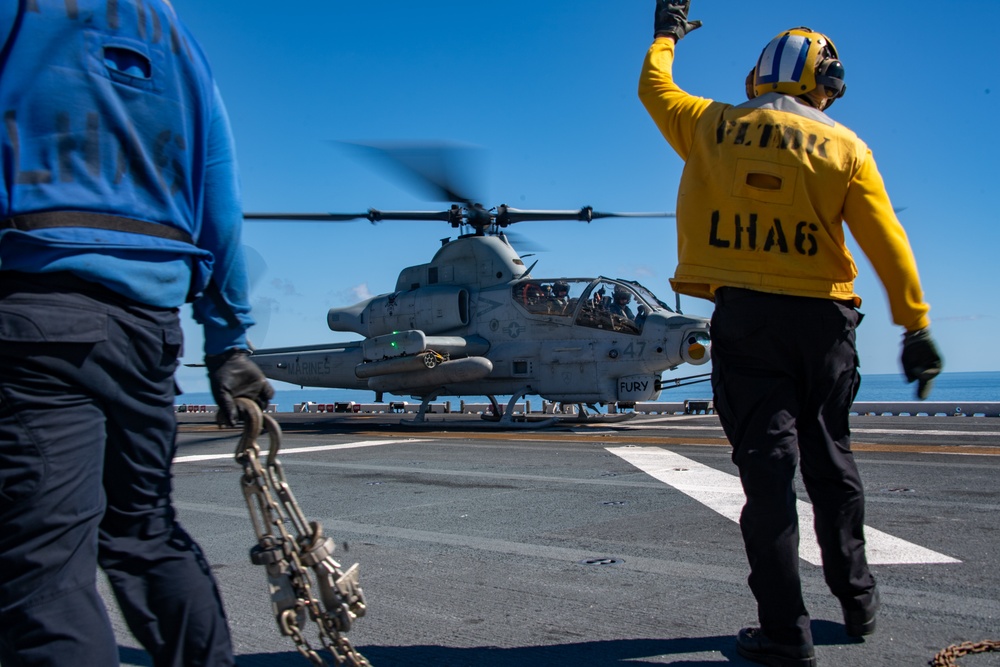 USS America (LHA 6) Conducts Flight Operations during Exercise Talisman Sabre