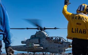 USS America (LHA 6) Conducts Flight Operations during Exercise Talisman Sabre