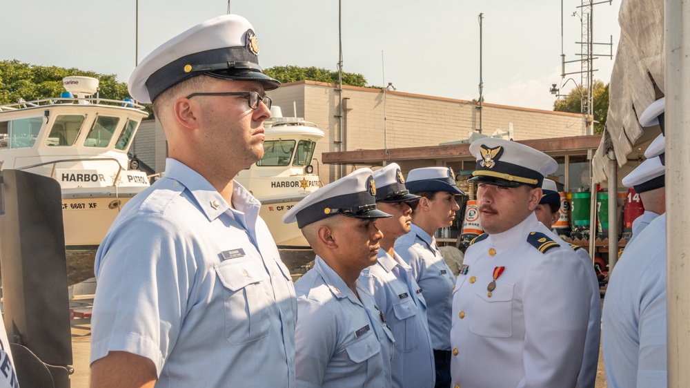 U.S. Coast Guard Cutter Narwhal Change of Command at Newport Beach, Calif.