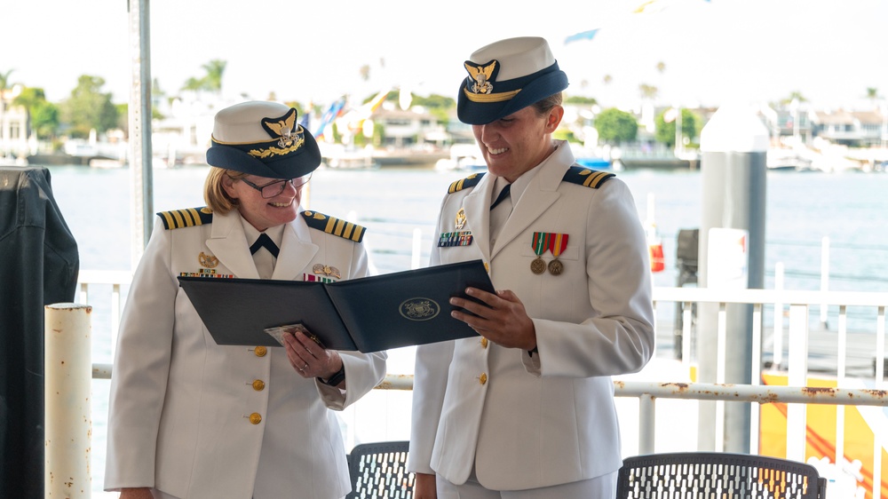 U.S. Coast Guard Cutter Narwhal Change of Command at Newport Beach, Calif.