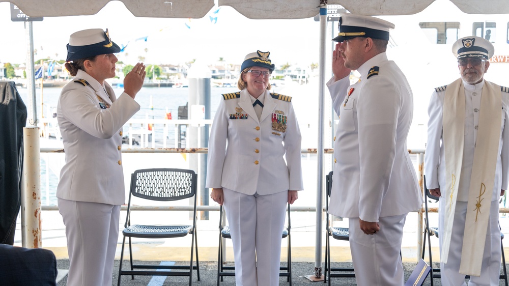 U.S. Coast Guard Cutter Narwhal Change of Command at Newport Beach, Calif.