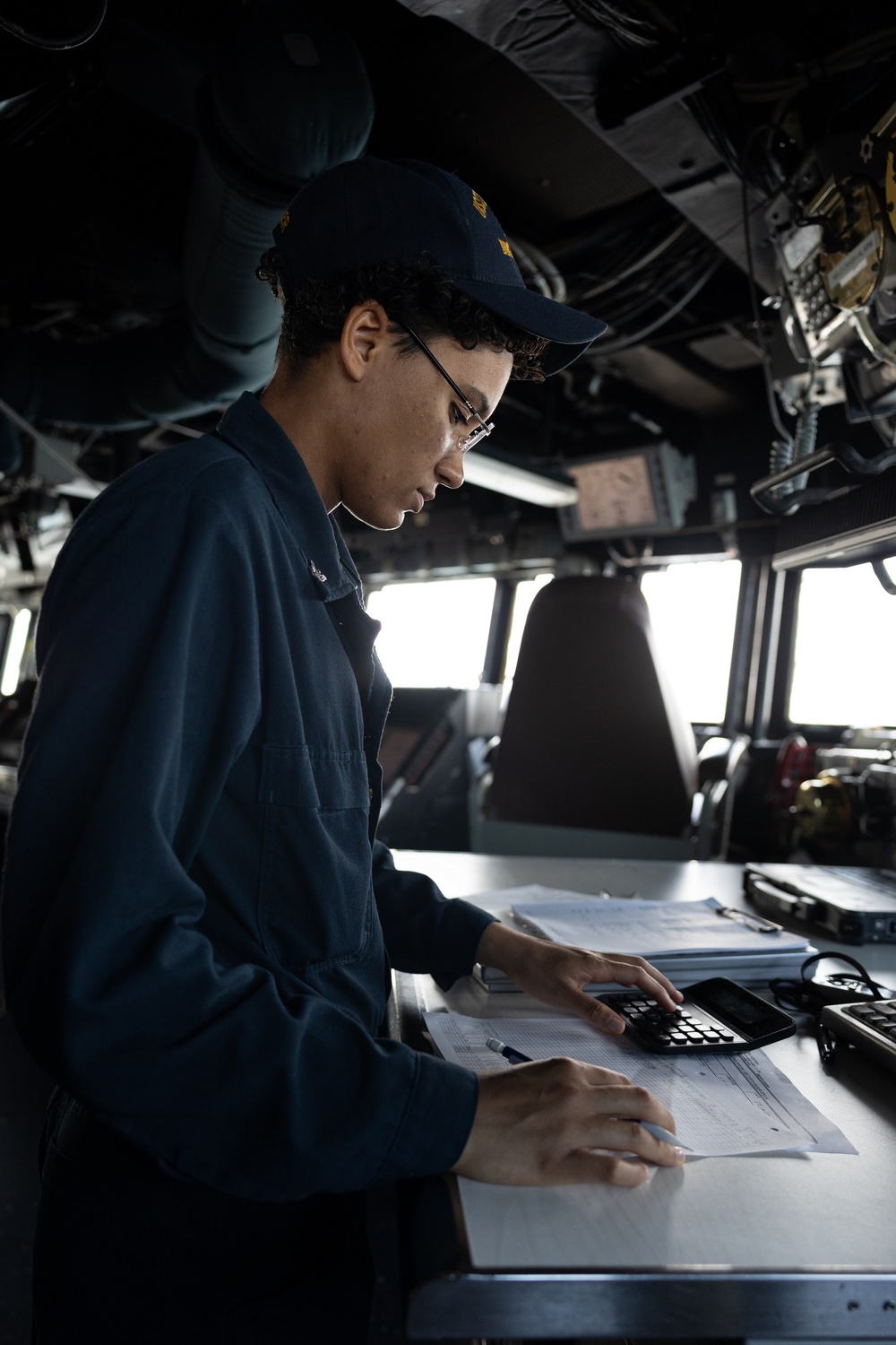 Curtis Wilbur Sailor Stands Watch