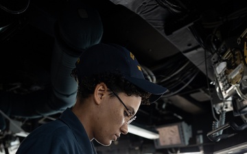 Curtis Wilbur Sailor Stands Watch