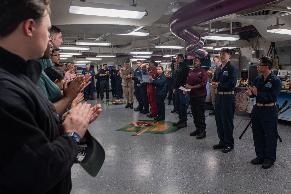 USS Theodore Roosevelt Award Ceremony