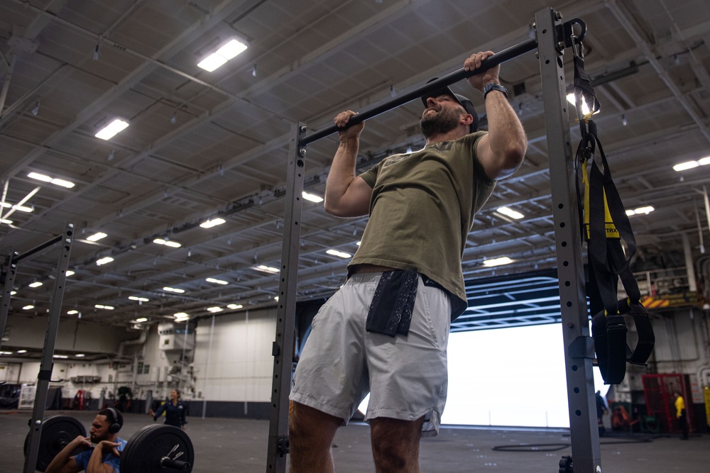 USS Theodore Roosevelt Physical Fitness