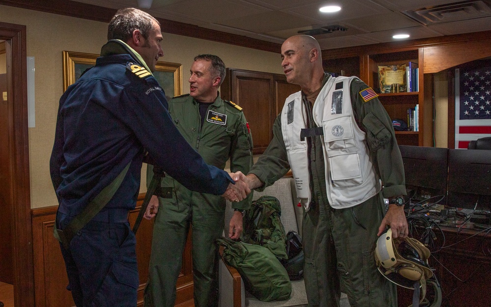 Commander, Task Force 70 (CTF 70) Hosts Royal Navy U.K. Carrier Strike Group