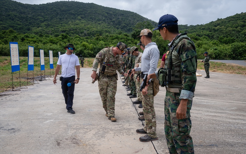 U.S., Royal Thai Navy EOD Engage in Joint Weapons and Patrol Training at CARAT 2025