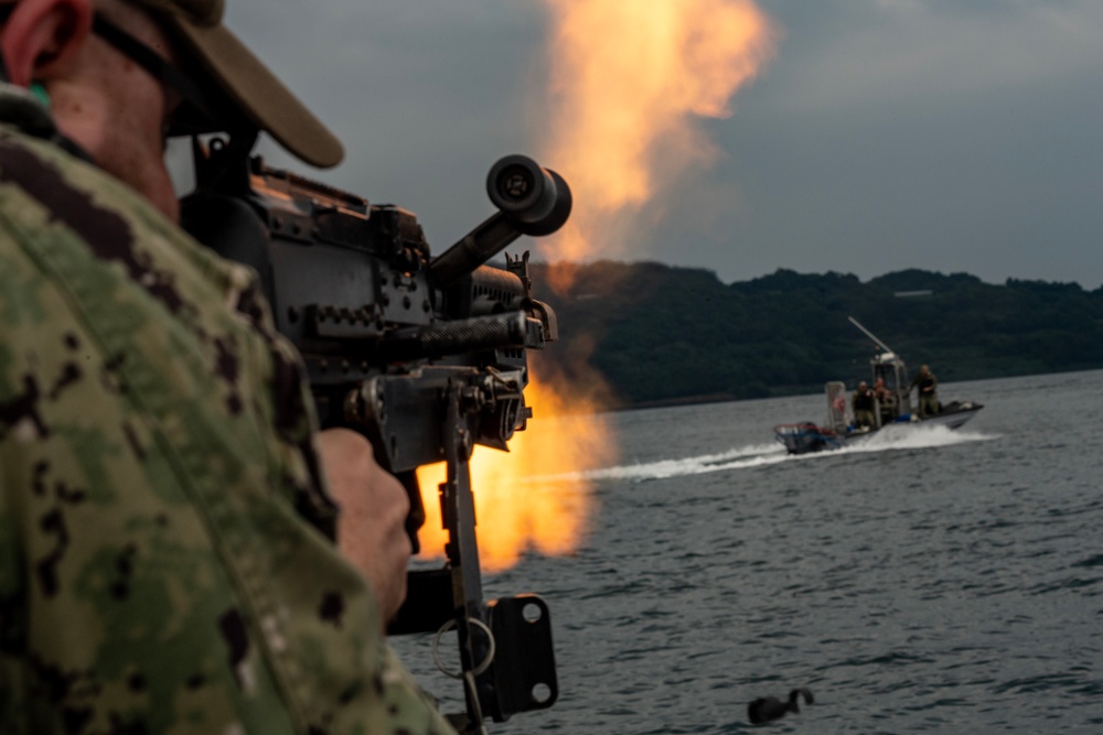 CFAS Harbor Patrol Unit Conducts Blank-Fire Training Evolution