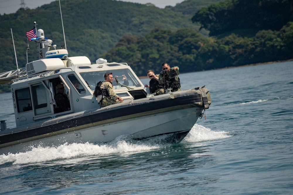 CFAS Harbor Patrol Unit Conducts Blank-Fire Training Evolution