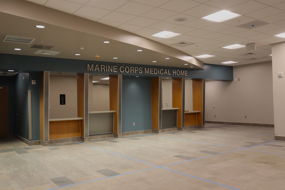 Patient Check-in Desk for the New Camp Blaz Medical Clinic