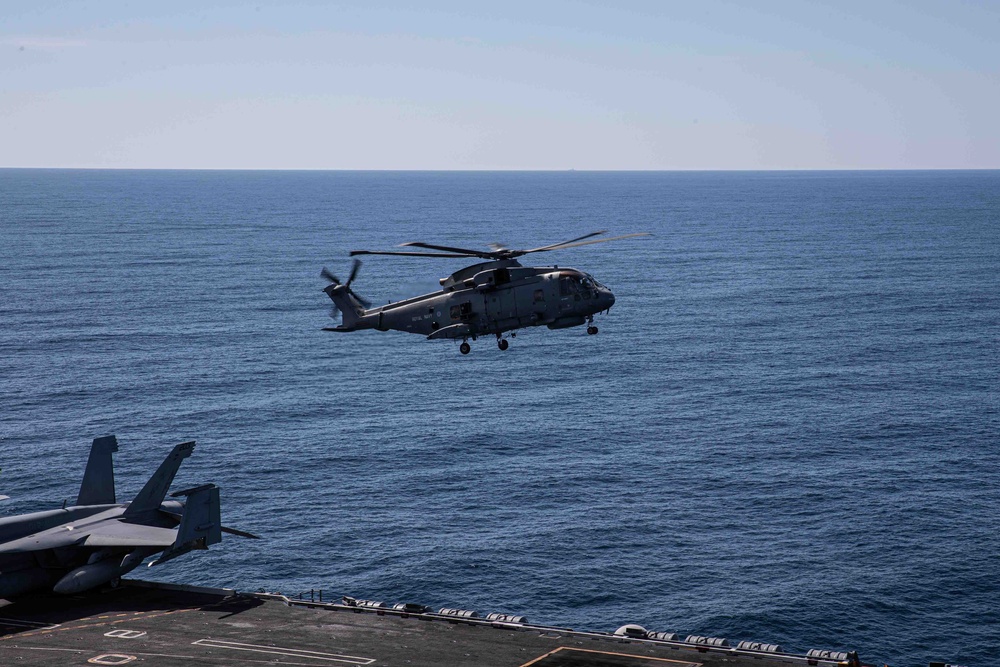 Commander, Task Force 70 (CTF 70) Hosts Royal Navy U.K. Carrier Strike Group