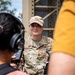 U.S. Air Force Captain gets interviewed by local media for exercise Resolute Force Pacific 2025