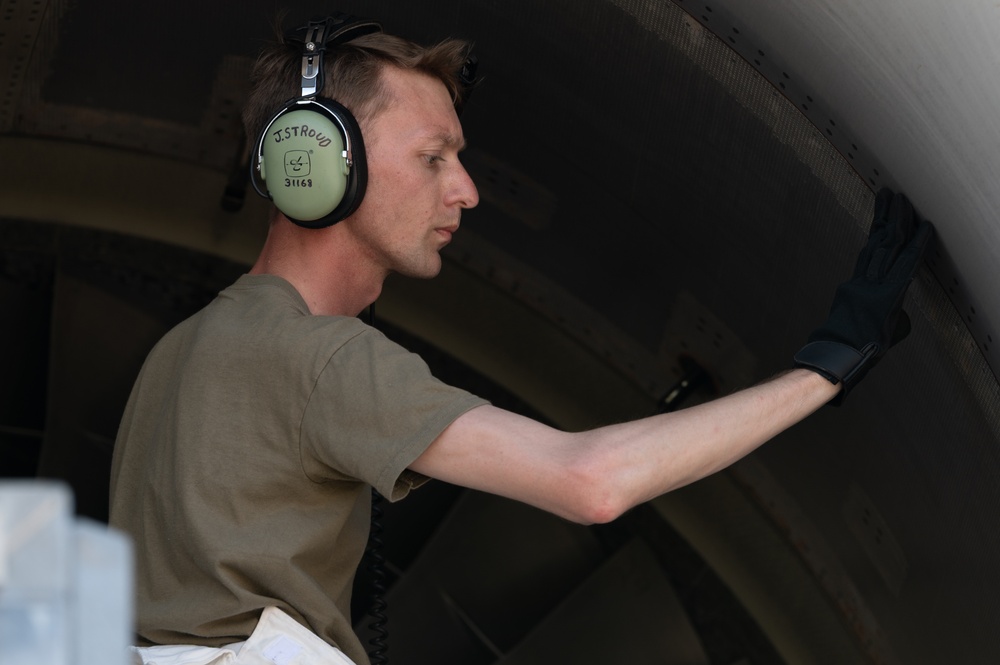 U.S. Airmen receive, ready C-17s for Talisman Sabre 2025
