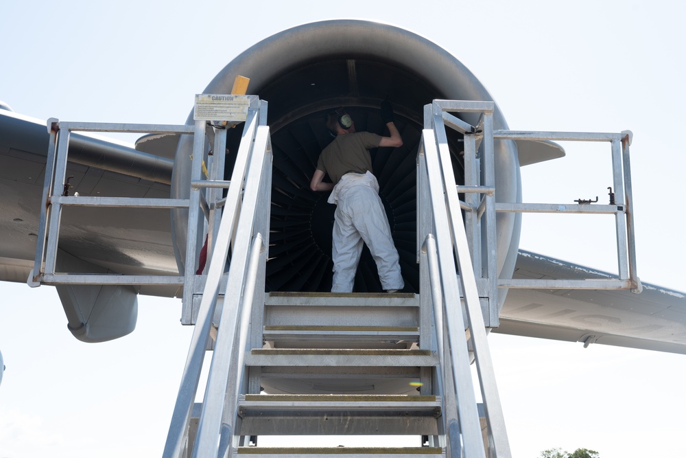 U.S. Airmen receive, ready C-17s for Talisman Sabre 2025