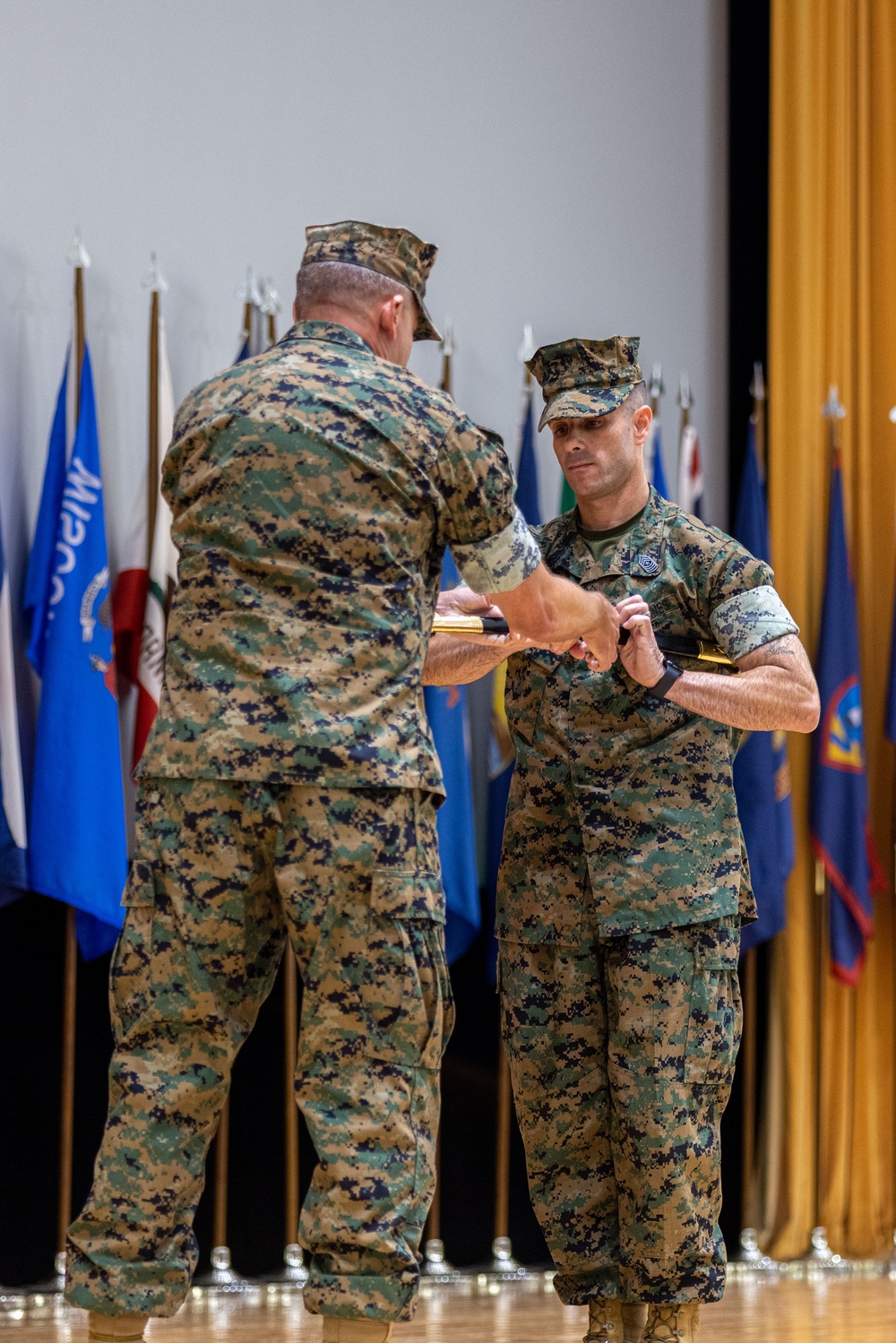 4th Marine Regiment Sergeant Major Relief and Appointment Ceremony