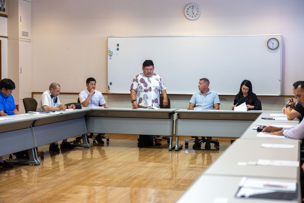 Marines with 4th Marine Regiment and Henoko Government Officials conduct Friendship Committee Meeting