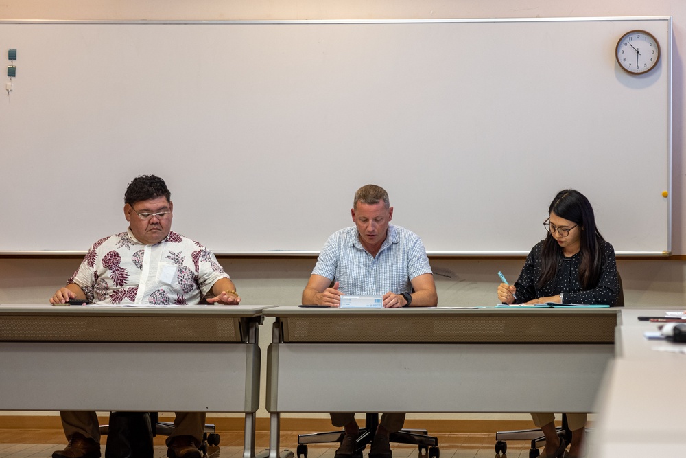 Marines with 4th Marine Regiment and Henoko Government Officials conduct Friendship Committee Meeting