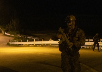 Marines with 3d Reconnaissance Battalion Conduct Night Raid Training