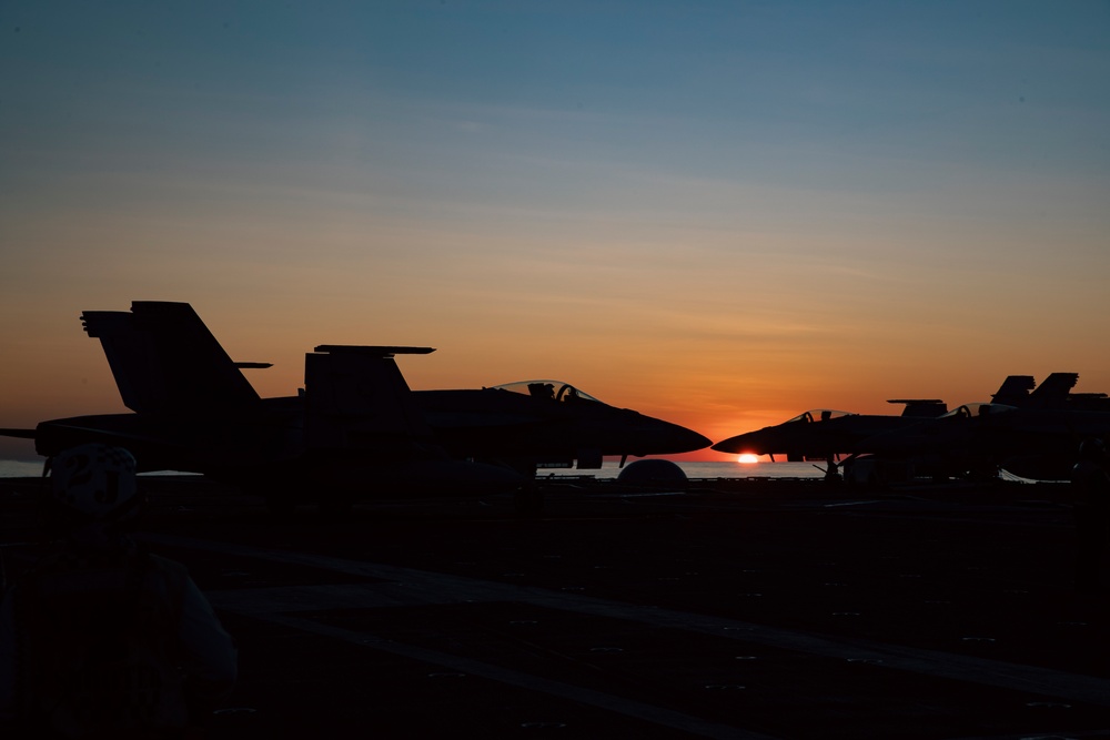 George Washington Conducts Flight Operations