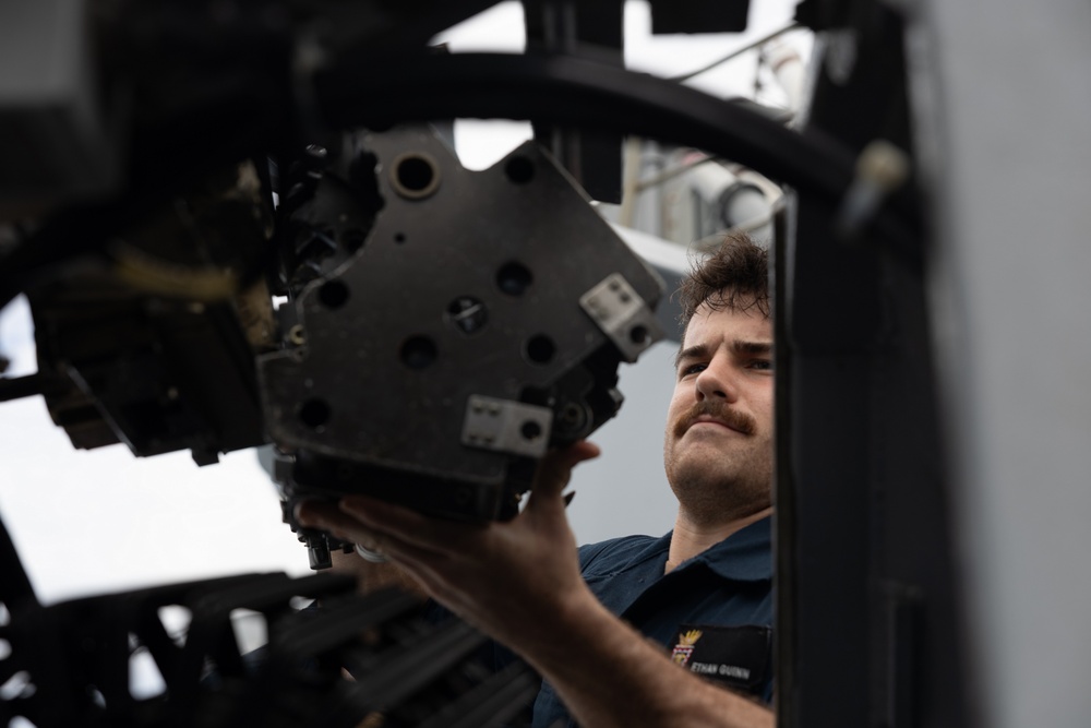 Curtis Wilbur Sailor Conducts Weapon Maintenance
