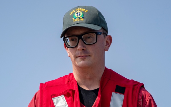 USS Preble Conducts Aviation Training Team Drill