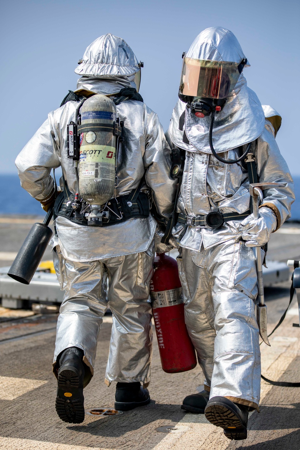 USS Preble Conducts Aviation Training Team Drill