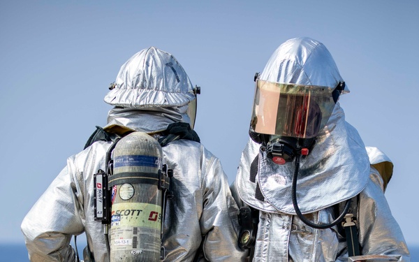 USS Preble Conducts Aviation Training Team Drill