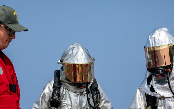 USS Preble Conducts Aviation Training Team Drill