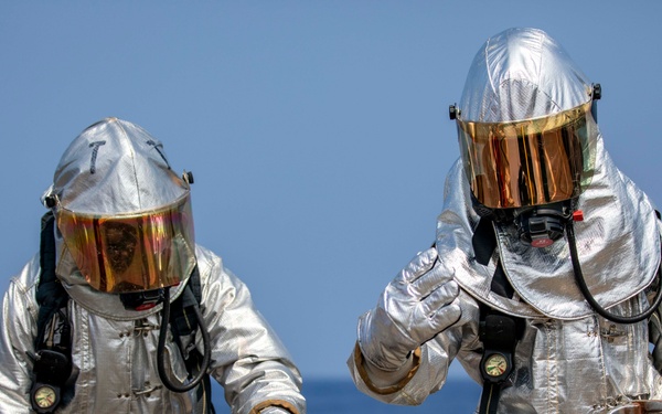 USS Preble Conducts Aviation Training Team Drill