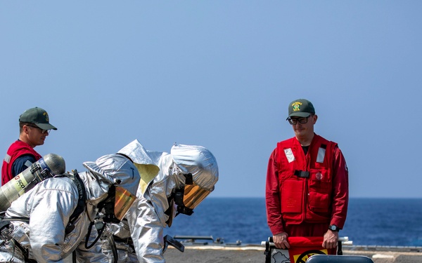 USS Preble Conducts Aviation Training Team Drill