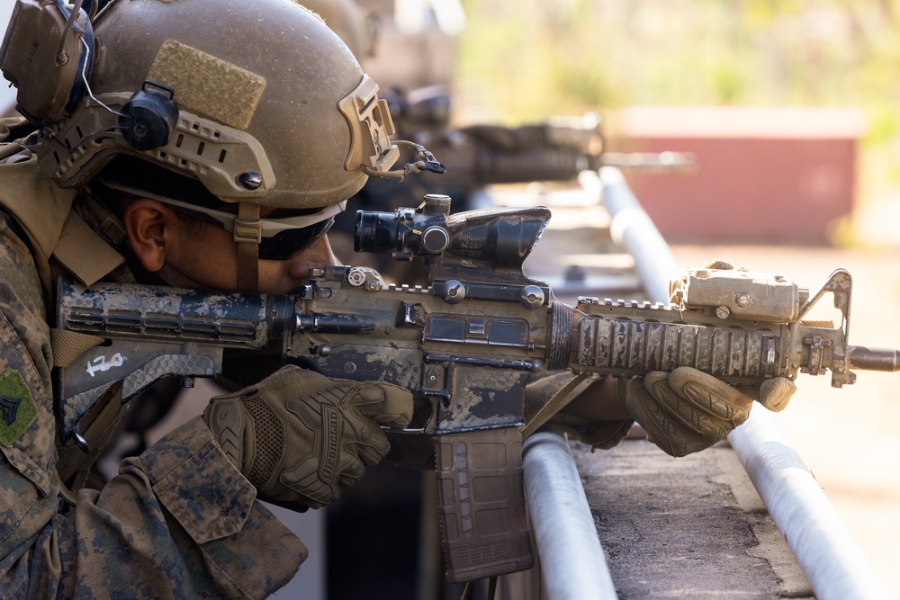 Talisman Sabre 25: 3rd Bn., 11th Marines, MRF-D 25.3, execute Urban Operations Training Facility Live Fire