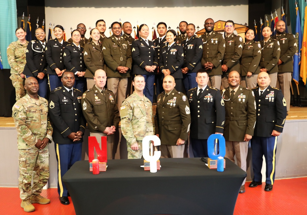 Dental Health Command Europe Soldiers inducted into the NCO ranks