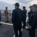 Sailors aboard the USS John Finn conduct a sea and anchor detail in Diego Garcia