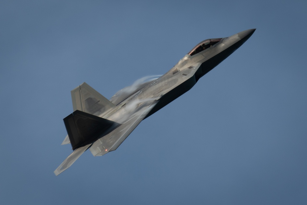 JBER F-22s land in Tinian during REFORPAC