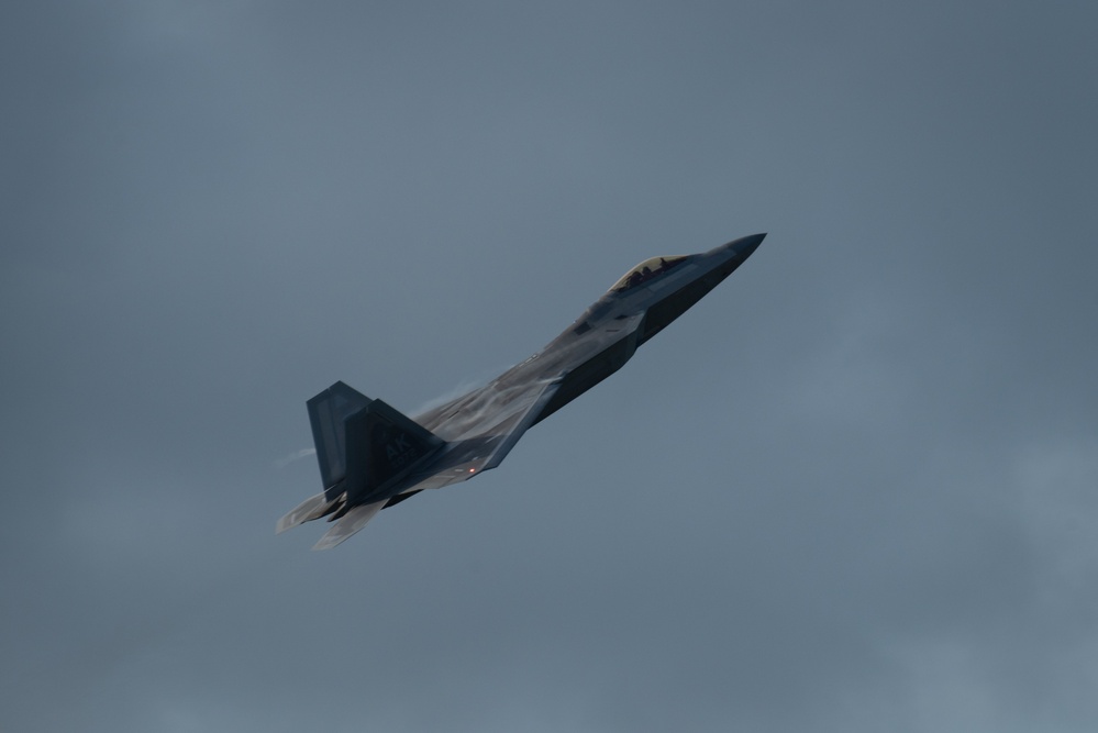 JBER F-22s land in Tinian during REFORPAC