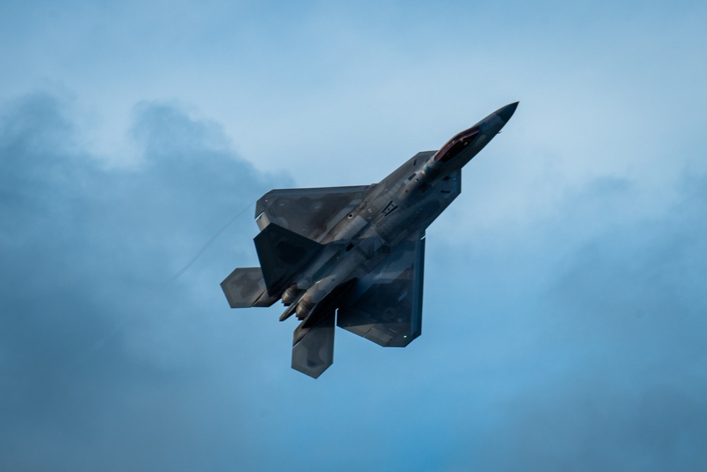 JBER F-22s land in Tinian during REFORPAC