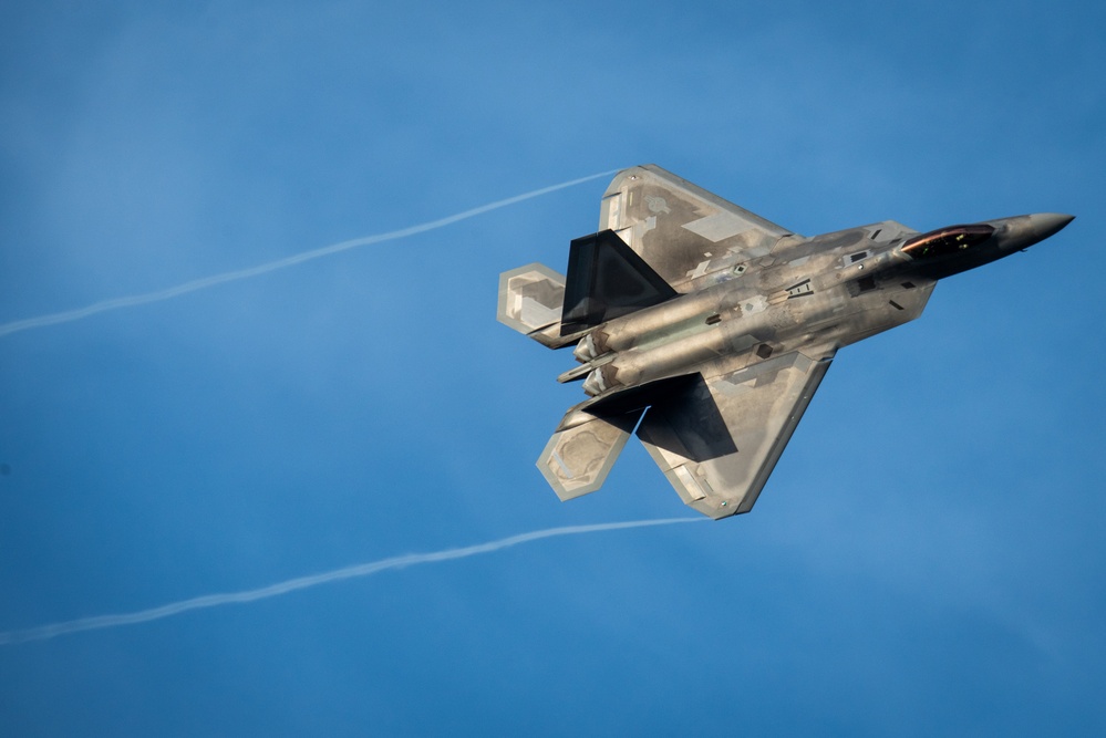 JBER F-22s land in Tinian during REFORPAC