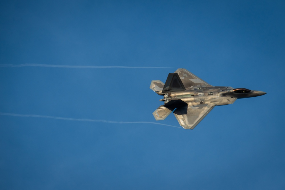 JBER F-22s land in Tinian during REFORPAC