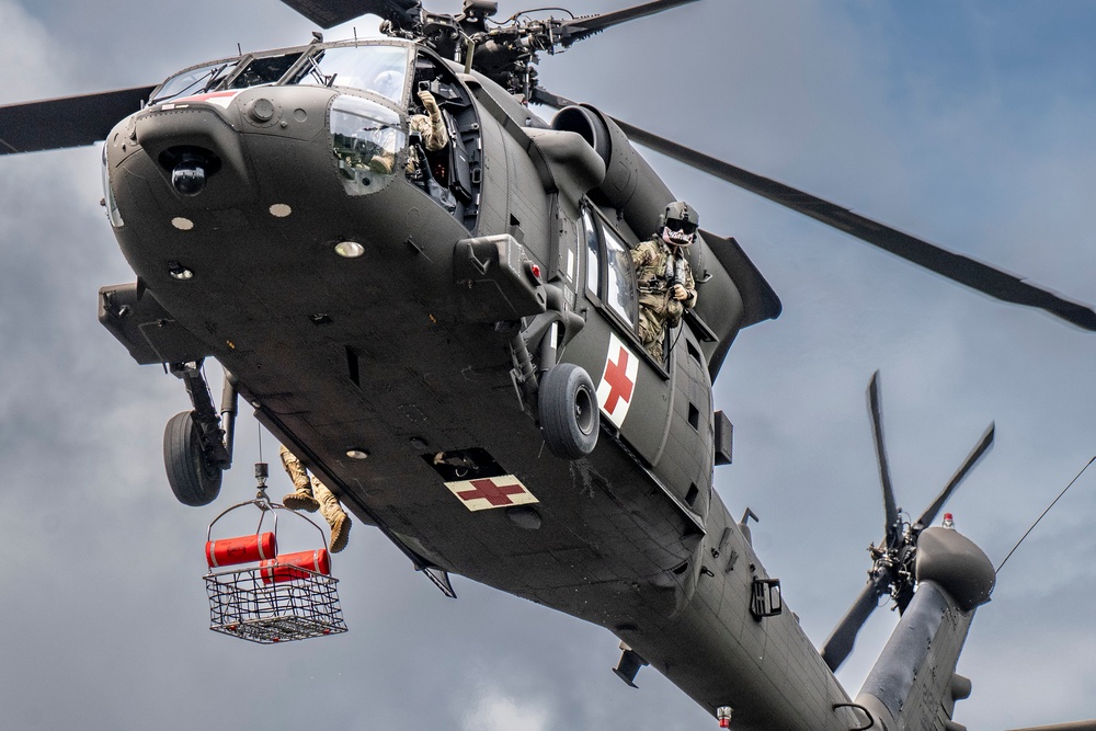 W.Va. Guard Unit Practices Aerial Swift Water Rescues